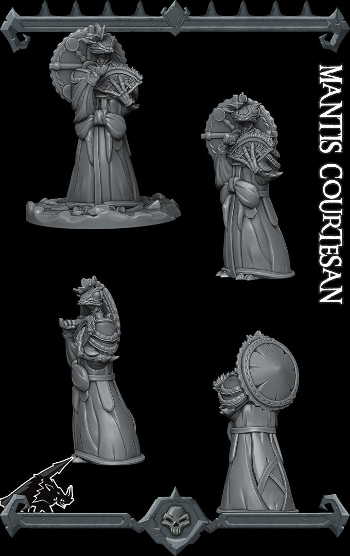 MANTIS COURTESAN - Miniature -All Sizes | Dungeons and Dragons | Pathfinder | War Gaming