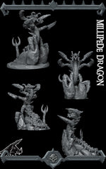 MILLIPEDE DRAGON - Miniature | All Sizes | Dungeons and Dragons | Pathfinder | War Gaming