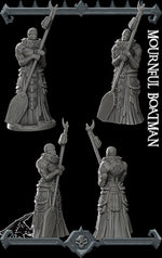 MOURNFUL BOATMAN - Miniature | All Sizes | Dungeons and Dragons | Pathfinder | War Gaming