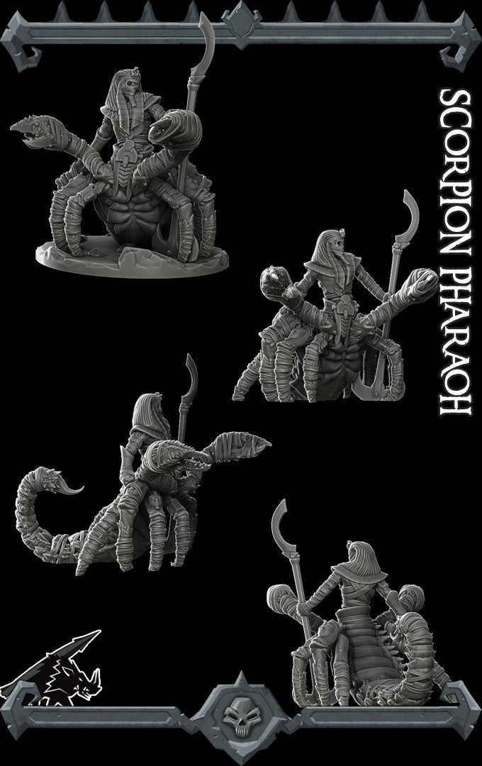 SCORPION PHARAOH - Miniature -All Sizes | Dungeons and Dragons | Pathfinder | War Gaming