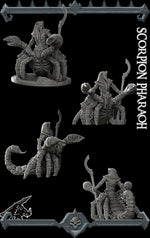 SCORPION PHARAOH - Miniature -All Sizes | Dungeons and Dragons | Pathfinder | War Gaming