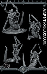SERPENT FOLK ASSASSIN - Miniature | Dungeons and Dragons | Pathfinder | War Gaming
