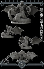 SERPENTINE ARCH DEMON - Miniature -All Sizes | Dungeons and Dragons | Pathfinder | War Gaming
