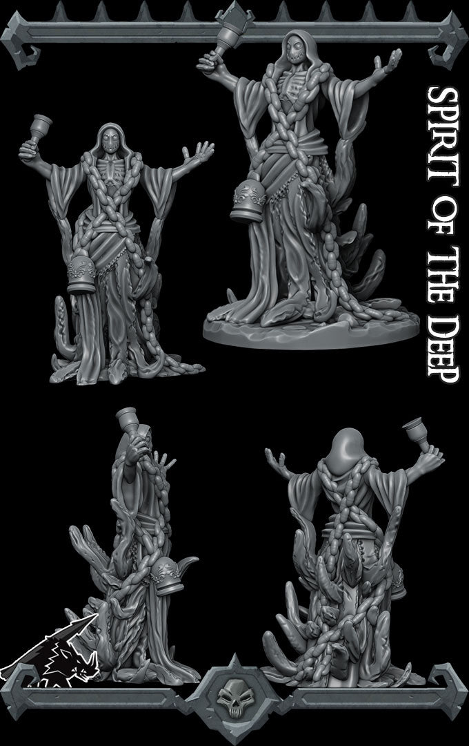 SPIRIT OF THE DEEP - Miniature | All Sizes | Dungeons and Dragons | Pathfinder | War Gaming
