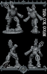 TESLA COIL GOLEM - Miniature | All Sizes | Dungeons and Dragons | Pathfinder | War Gaming