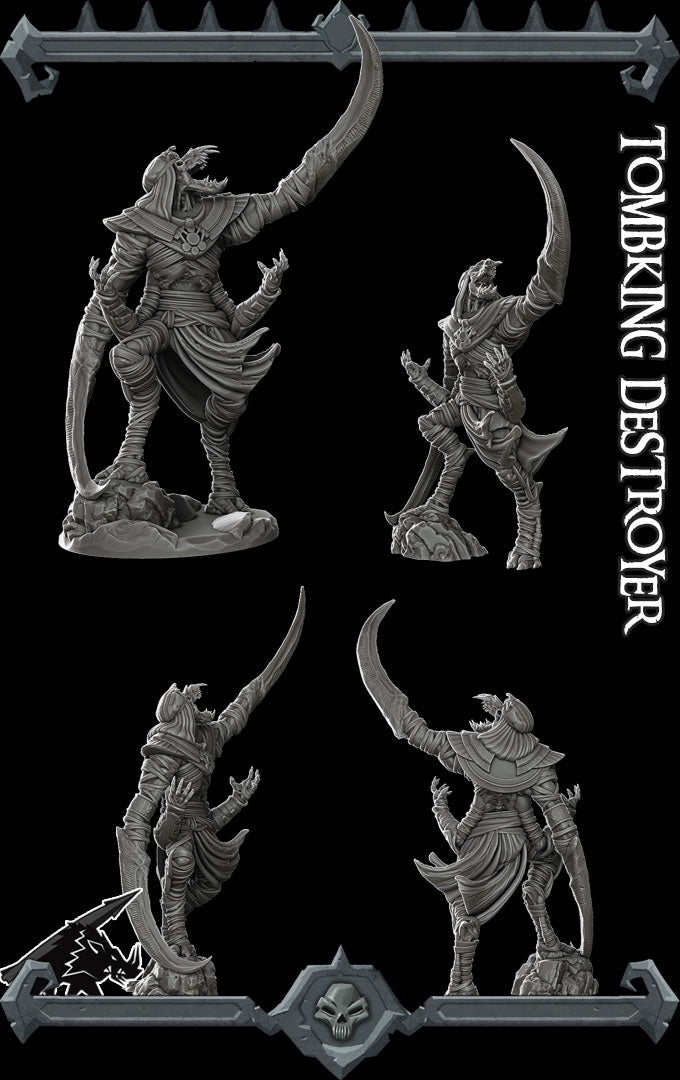 TOMBKING DESTROYER - Miniature | All Sizes | Dungeons and Dragons | Pathfinder | War Gaming