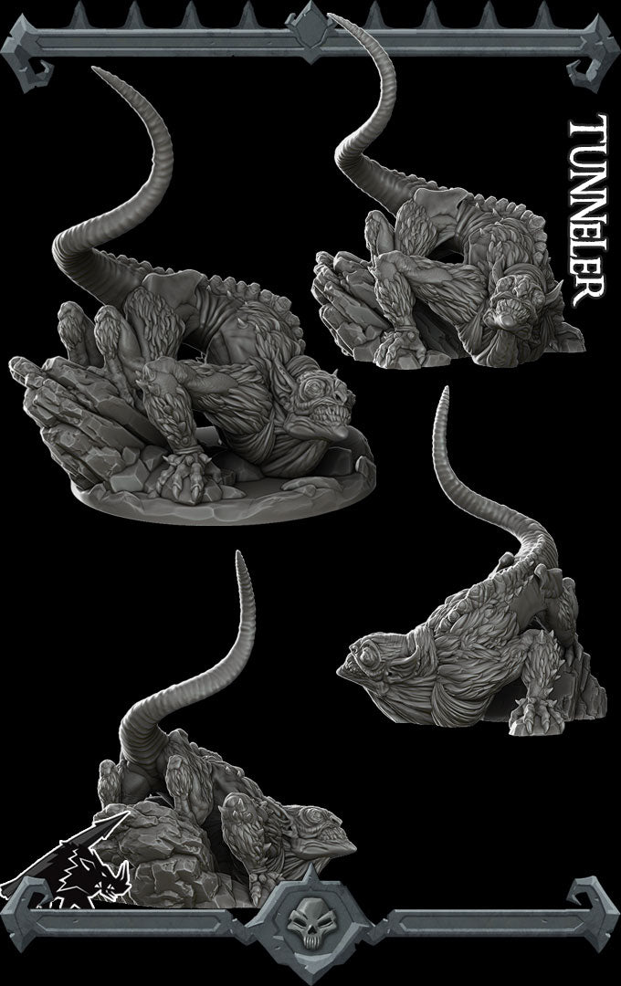TUNNELER - Miniature | All Sizes | Dungeons and Dragons | Pathfinder | War Gaming