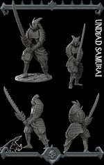 UNDEAD SAMURAI - Monster miniature | All Sizes | Dungeons and Dragons | Pathfinder | War Gaming