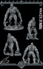 WRATH ZOMBIE - Miniature | All Sizes | Dungeons and Dragons | Pathfinder | War Gaming