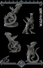 XENO RAPTER Miniature Model - All Sizes | Dungeons and Dragons | Pathfinder | War Gaming