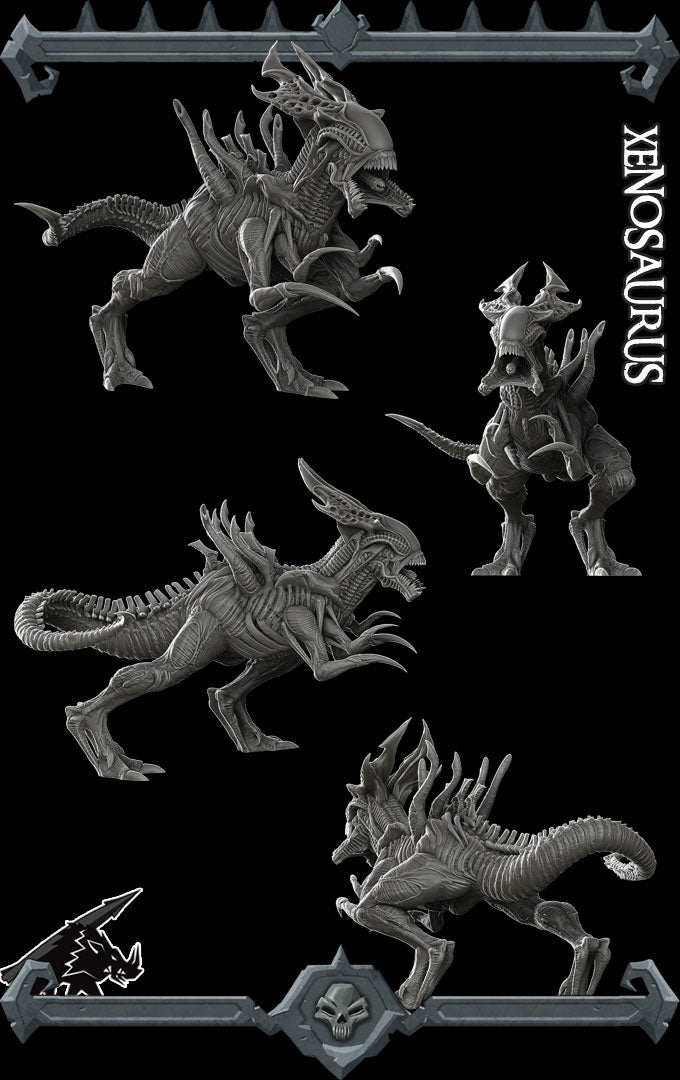 XENOSAURUS - Miniature Model All Sizes | Dungeons and Dragons | Pathfinder | War Gaming