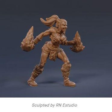 Northern Barbarian Queen - Pit Fighter Champion Miniature