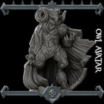OWL AVATAR - Miniature Model | All Sizes | Dungeons and Dragons | Pathfinder | War Gaming