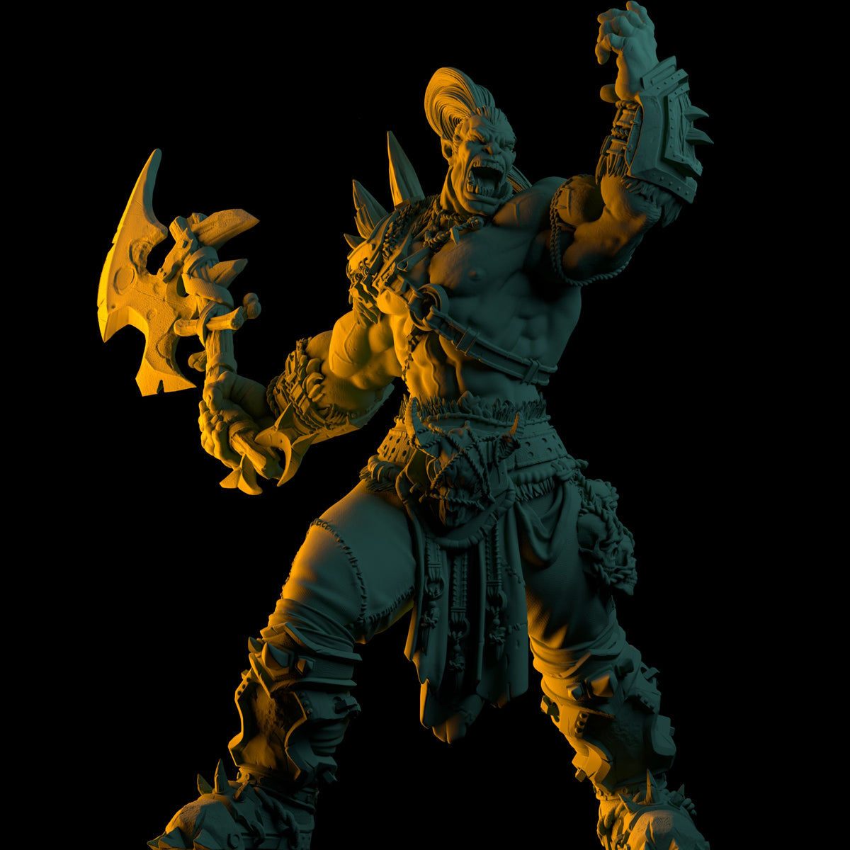 ORC Figure - Gnadug The Bonebreaker | Resin model | Collectible / Wargaming / RPG / Bust