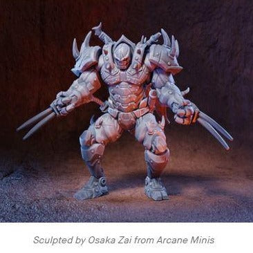 Warforged Fighter - Pit Fighter Champion Miniature