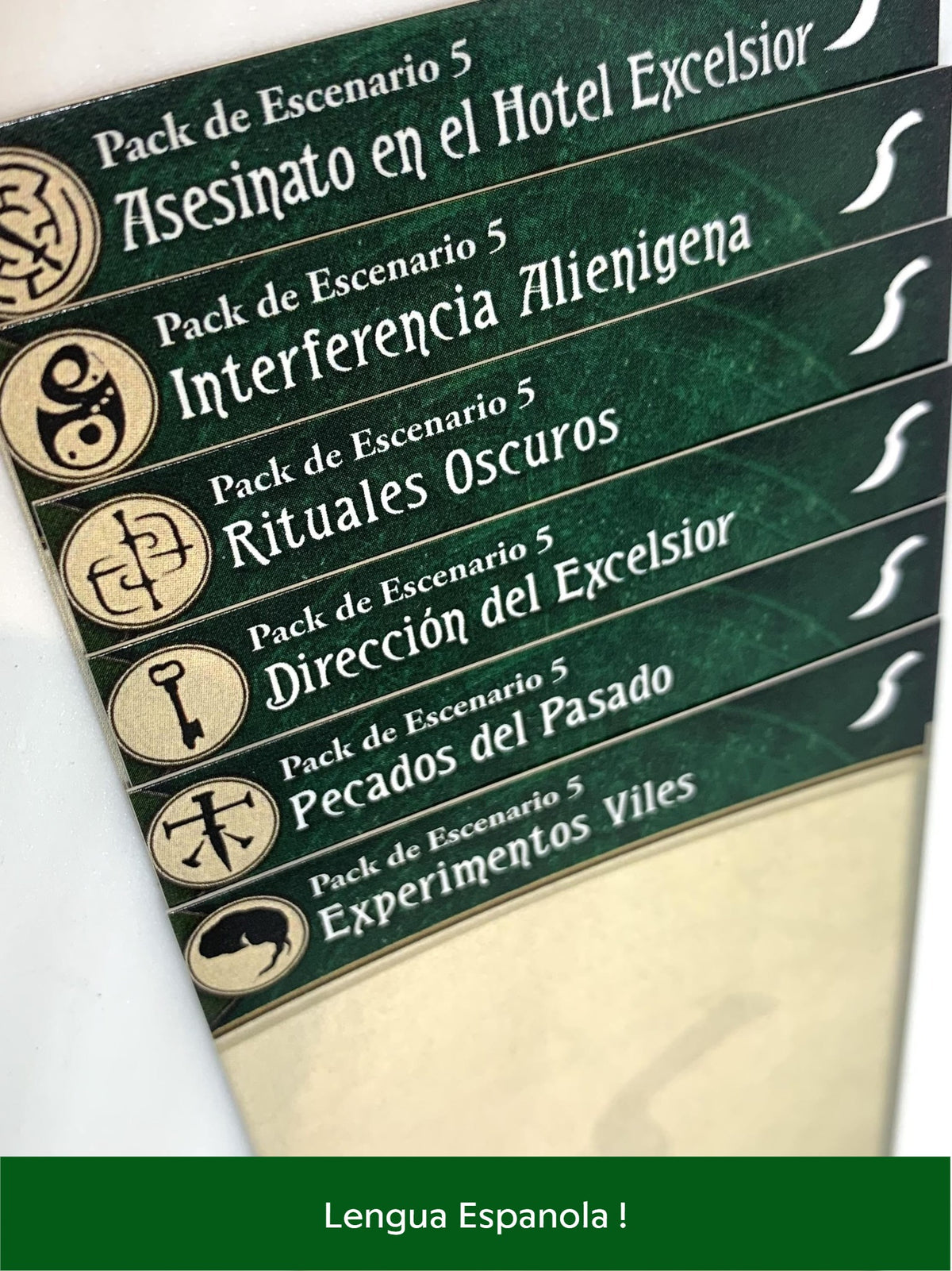 Escenario independiente: Arkham Horror El Juego de Cartas Separadores Española !
