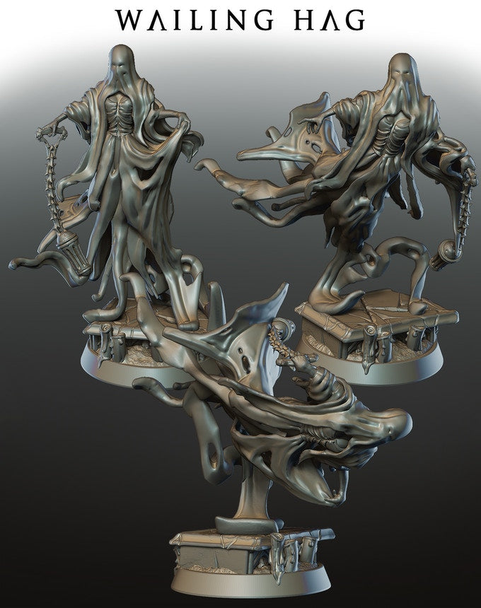 Wailing Hags | 32mm Scale Resin Model | From the Lost Souls Collection