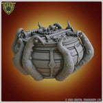 Steampunk Cthulhu Mechanical Token Box with a twist lock by Digital Taxidermy