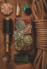 HP Lovecraft Cthulhu Mythical Coin Set | 5 Unique Metal Game Tokens / Collectible Coins / Turn Counter