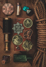 HP Lovecraft Cthulhu Mythical Coin Set | 5 Unique Metal Game Tokens / Collectible Coins / Turn Counter