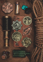 HP Lovecraft Cthulhu Mythical Coin Set | 5 Unique Metal Game Tokens / Collectible Coins / Turn Counter