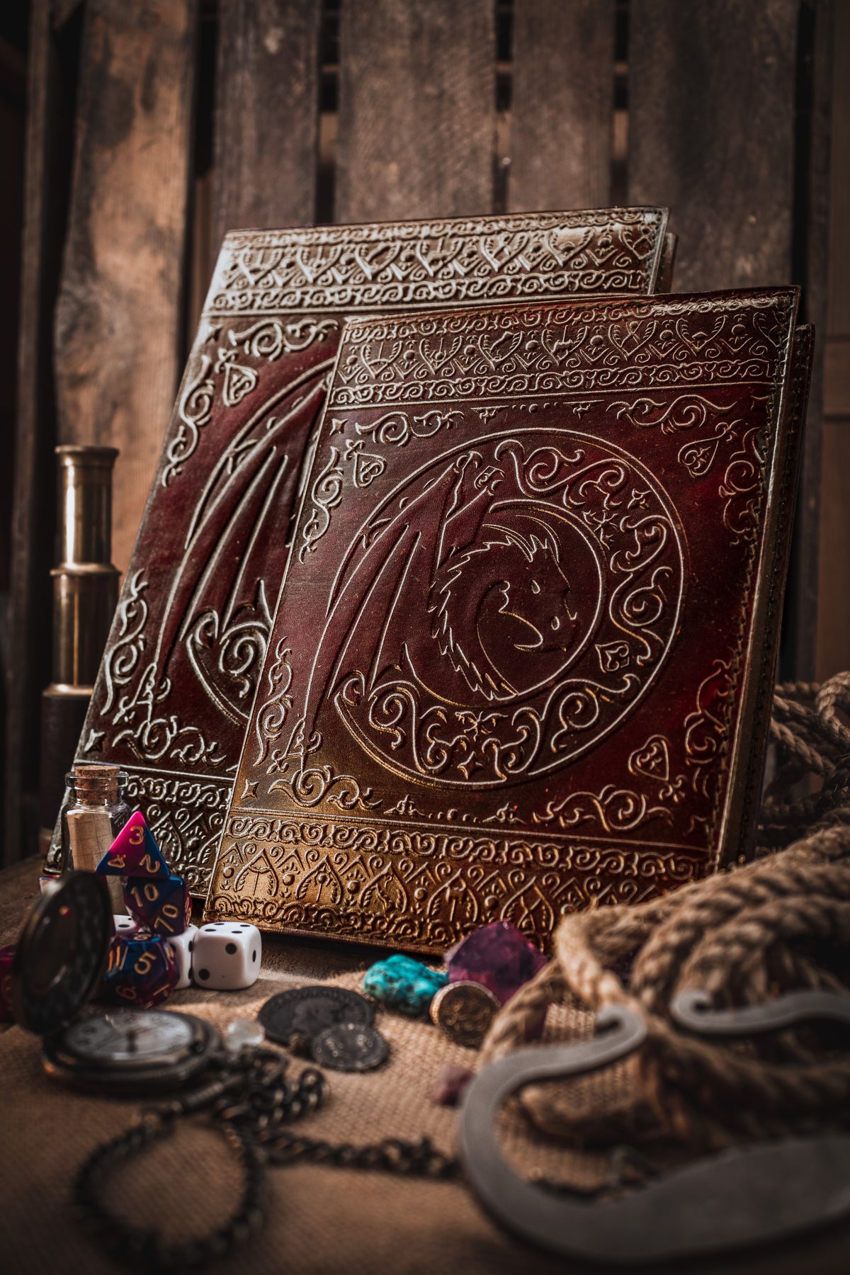 Dungeon Master (Refillable) Real Leather Notebook | Journal | Sketchbook | Campaign Log