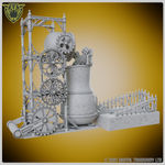 Steampunk Dice Foundry - A huge dice tower with rotating parts by Digital Taxidermy