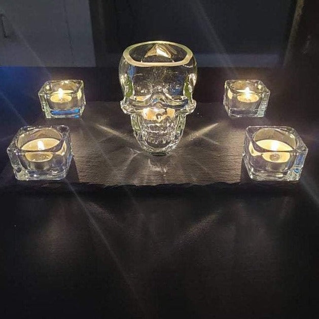 Skull Glass / Candle Holder 350ml / 12oz |Cocktail | Beer | Rum | Punch | Party | Desert | Decorative