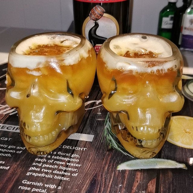 Skull Glass / Candle Holder 350ml / 12oz |Cocktail | Beer | Rum | Punch | Party | Desert | Decorative