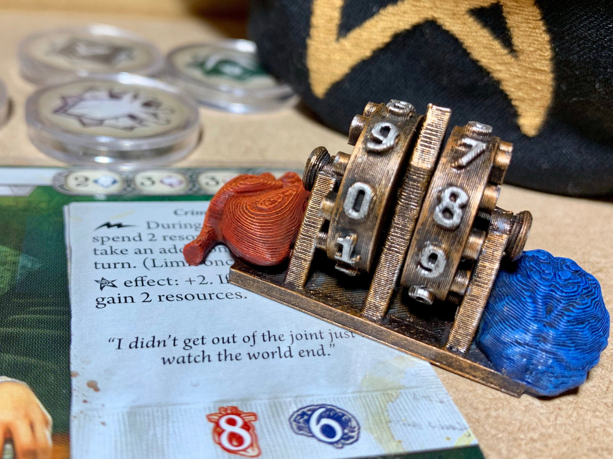 Health and Sanity Counter - Ideal for Arkham Horror, Eldritch Horror, MoM & Elder Sign