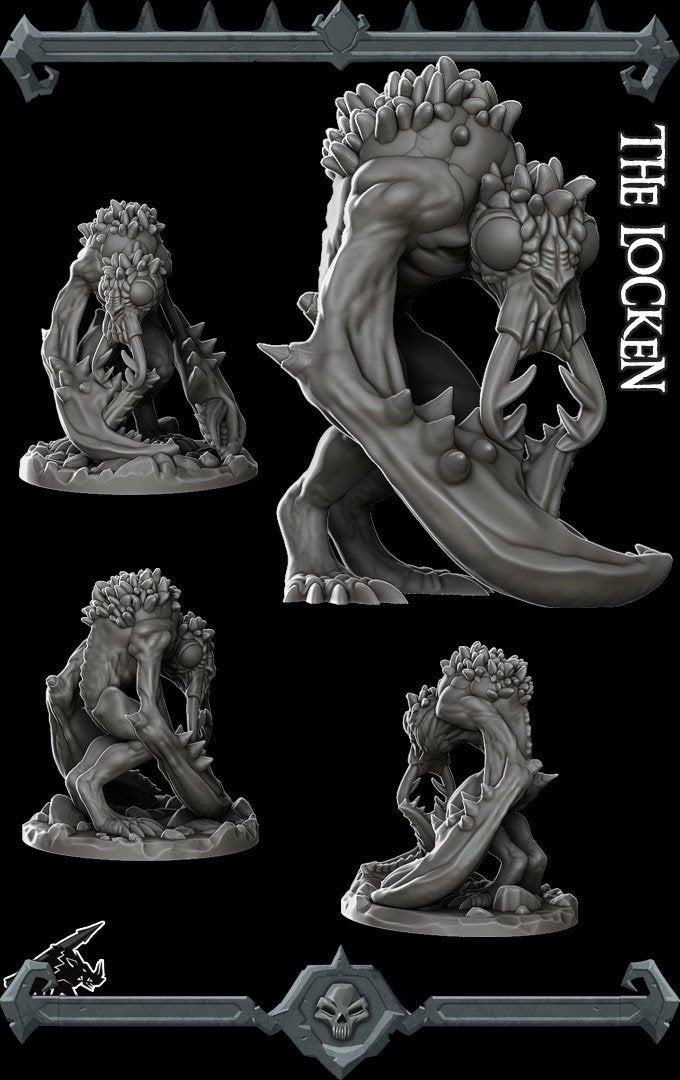 The Locken - Miniature -All Sizes | Dungeons and Dragons | Pathfinder | War Gaming