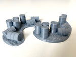 Oil Drums Barricade / Scenery /Terrain / Diorama