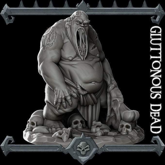 Gluttonous Dead - Miniature -All Sizes | Dungeons and Dragons | Pathfinder | War Gaming