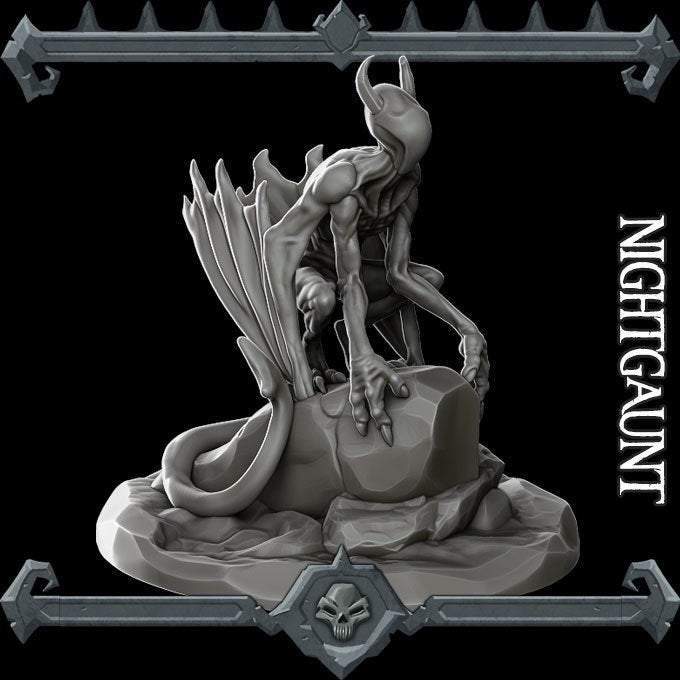 Nightgaunt - Miniature -All Sizes | Dungeons and Dragons | Pathfinder | War Gaming