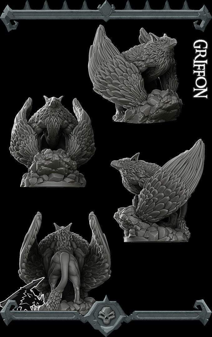 GRIFFON - Miniature -All Sizes | Dungeons and Dragons | Pathfinder | War Gaming