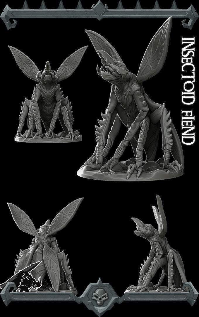 INSECTOID FIEND - Miniature -All Sizes | Dungeons and Dragons | Pathfinder | War Gaming