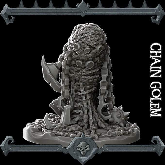 CHAIN GOLEM - Miniature -All Sizes | Dungeons and Dragons | Pathfinder | War Gaming