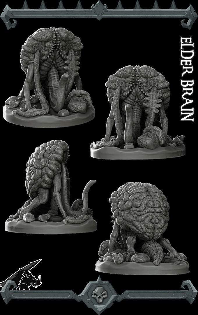 ELDER BRAIN - Miniature -All Sizes | Dungeons and Dragons | Pathfinder | War Gaming