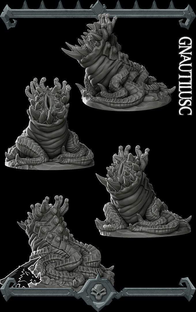 GNAUTILUSC - Miniature -All Sizes | Dungeons and Dragons | Pathfinder | War Gaming