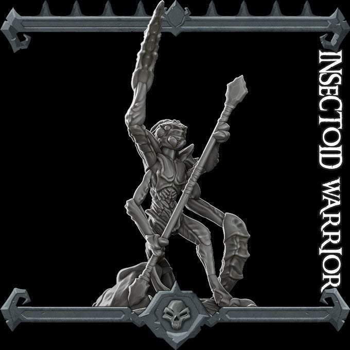 INSECTOID WARRIOR - Miniature -All Sizes | Dungeons and Dragons | Pathfinder | War Gaming