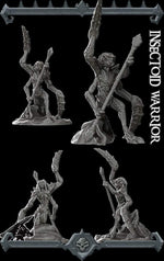 INSECTOID WARRIOR - Miniature -All Sizes | Dungeons and Dragons | Pathfinder | War Gaming