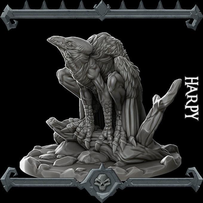 HARPY - Miniature -All Sizes | Dungeons and Dragons | Pathfinder | War Gaming