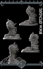 TENTACLED WORM - Miniature -All Sizes | Dungeons and Dragons | Pathfinder | War Gaming