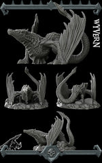 WYVERN - Miniature - All Sizes | Dungeons and Dragons | Pathfinder | War Gaming