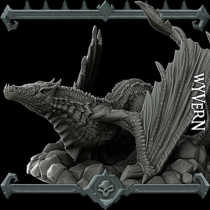 WYVERN - Miniature - All Sizes | Dungeons and Dragons | Pathfinder | War Gaming