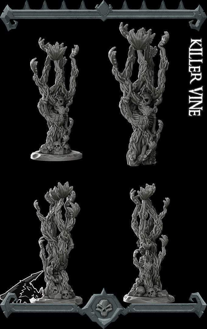 KILLER VINE - Miniature -All Sizes | Dungeons and Dragons | Pathfinder | War Gaming