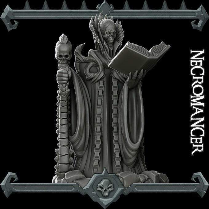 Necromancer - Miniature | Dungeons and Dragons | Pathfinder | War Gaming
