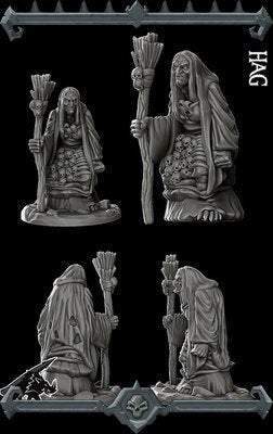 HAG/WITCH Miniature Model -28mm, 32mm up to 8 Inches | Dungeons and Dragons | Pathfinder | Tabletop Gaming