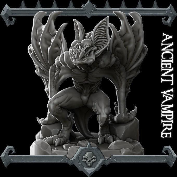 ANCIENT VAMPIRE - Miniature Model | Dungeons and dragons | Cthulhu | Pathfinder | War Gaming