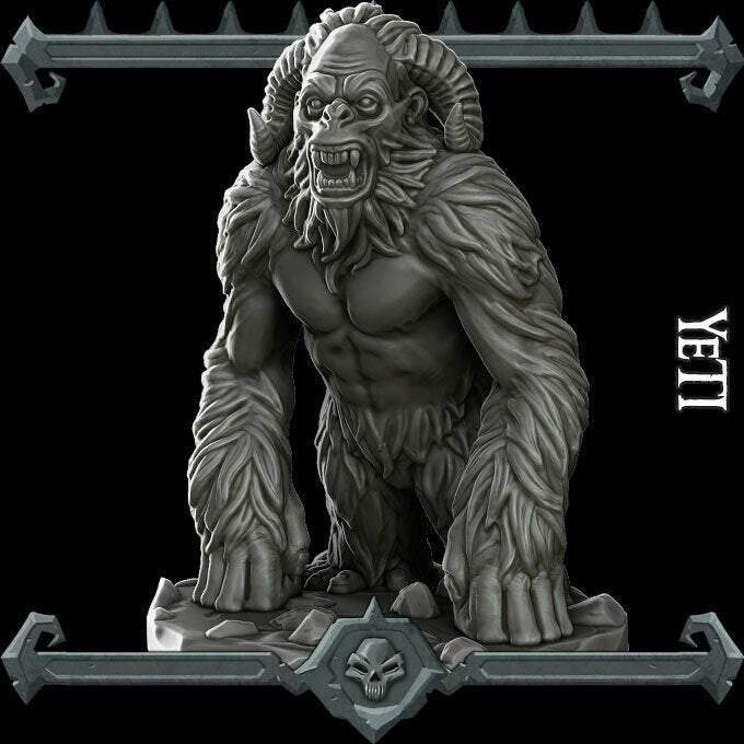 YETI - Miniature -All Sizes | Dungeons and Dragons | Pathfinder | War Gaming